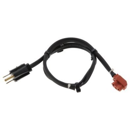 ZEROSTART Replacement Cord - 120V, Silicone Peanut Shaped Heater Terminal Parallel To Cord, 7.5' 2.3M 3600010